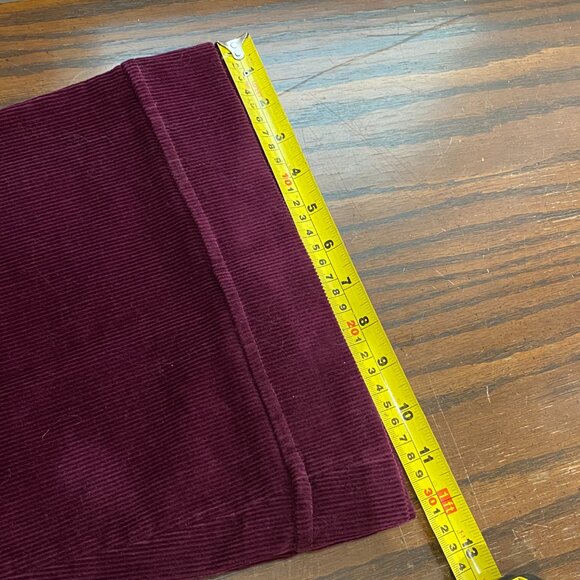 Vintage Dark Burgundy Corduroy Cotton Bootcut Pants for Women, NWOT - Picture 13 of 14